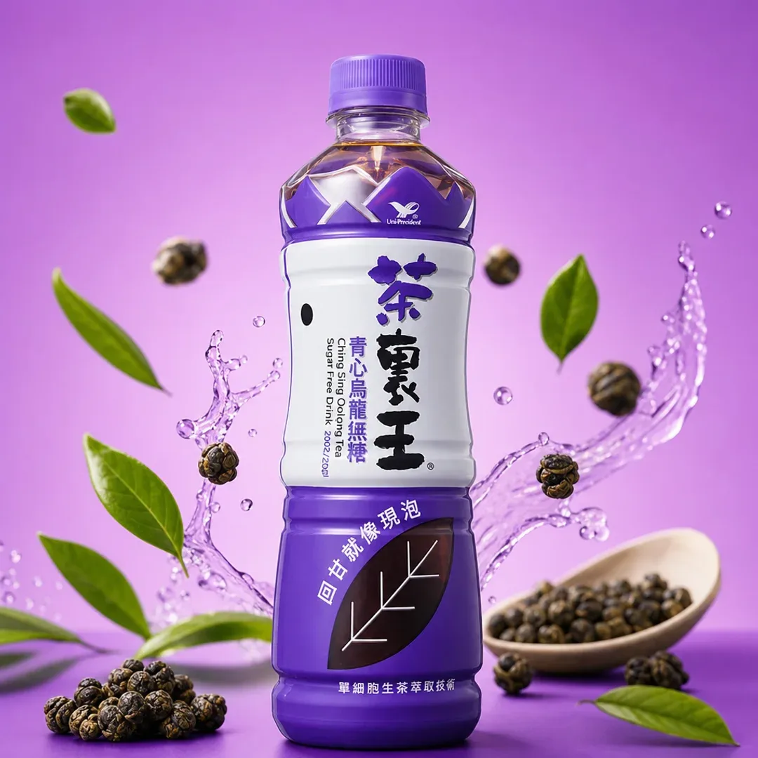 king of tea ching sing oolong sugar free 600ml uni president