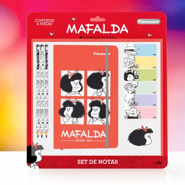 kit mafalda journaling 6pcs licencia oficial primavera