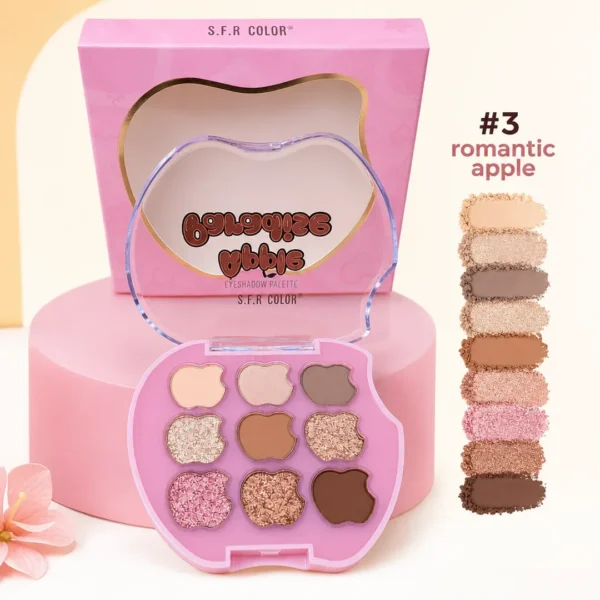 paleta de sombras apple paradise sfrcolor 9 colores pink edition taiso shop 4