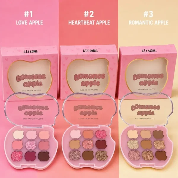 paleta de sombras apple paradise sfrcolor 9 colores pink edition taiso shop