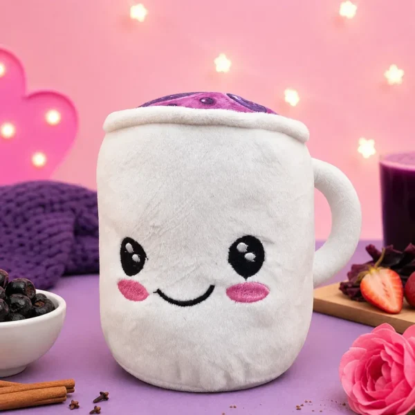 peluche comida ecuatoriana taza de colada morada 17cm taiso shop 2