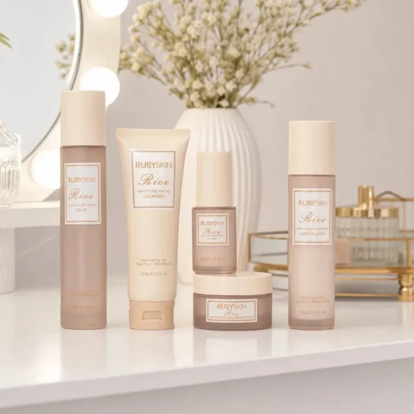 set cuidado facial rubyskin rice nourish and glow