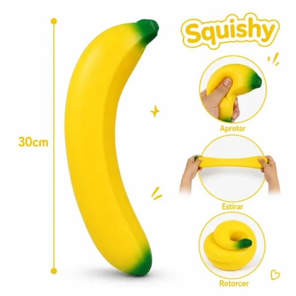 squishy viral banana gelly gigante 30cm